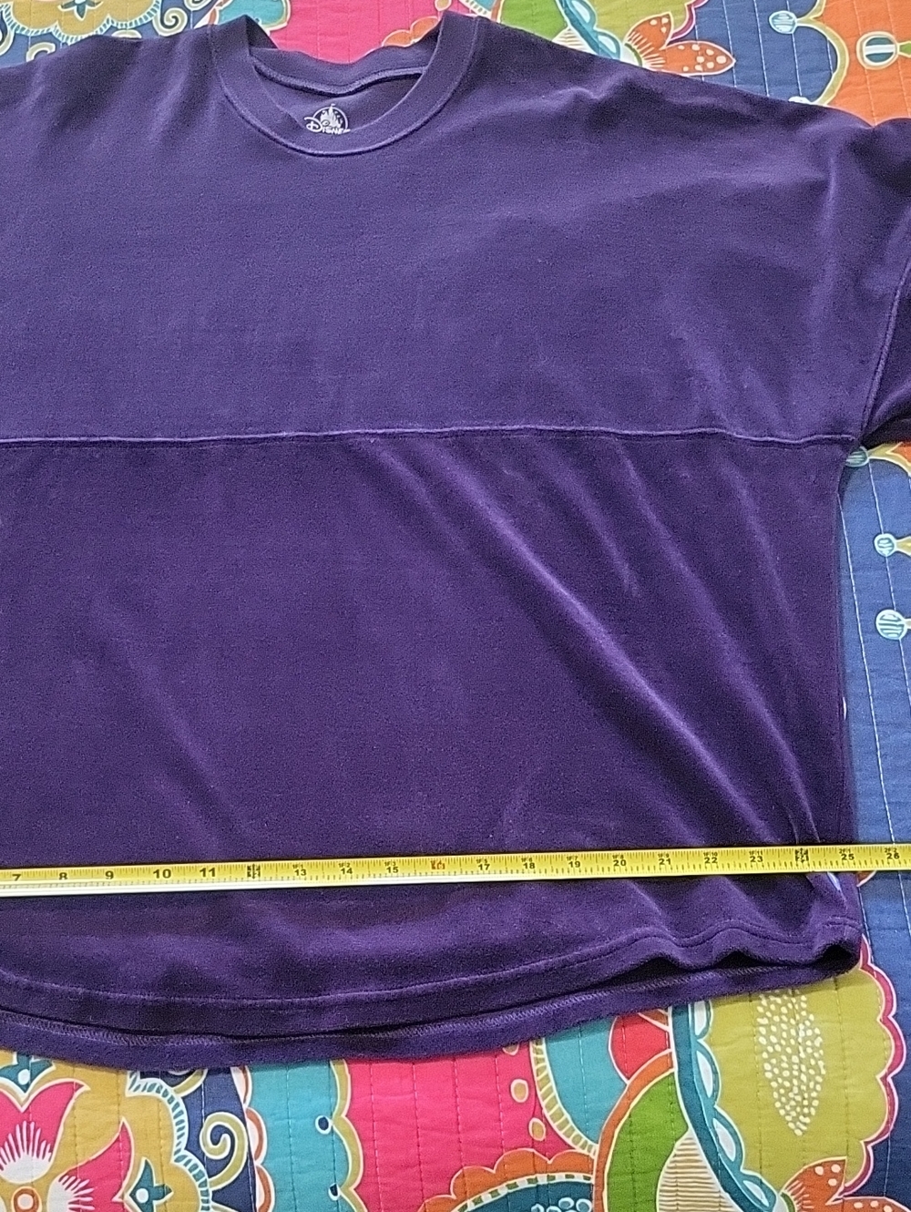 Disney Villans Spirit Jersey in a Dark Purple Velvetish Fabric Size XL - Picture 15 of 16